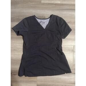 Grey's Anatomy Women's Size Small Scrub Top Grey By Barco Uniforms